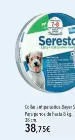El Corte Inglés Serreta - collar antiparasitos bayer snack para perros de hasta oferta