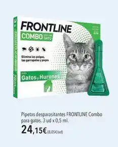 El Corte Inglés Frontline - pipetas desparasitantes oferta