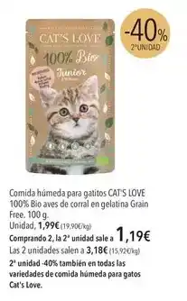 El Corte Inglés Bio - comida húmeda para gatitos oferta