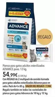 El Corte Inglés Advance - pienso para gatos adultos esterilizados oferta