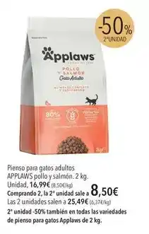 El Corte Inglés El corte inglés - pienso para gatos adultos pollo y salmón oferta