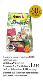 El Corte Inglés Gimi - snack para conejos y roedores oferta