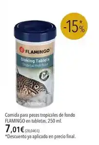 El Corte Inglés Flamingo - comida para peces tropicales de fondo en tabletas oferta