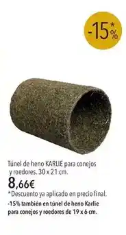 El Corte Inglés Karlie - tunel de heno oferta