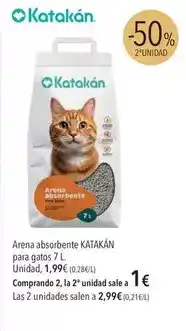 El Corte Inglés Katakán - arena absorbente para gatos oferta