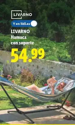 Lidl Livarno - hamaca con soporte oferta
