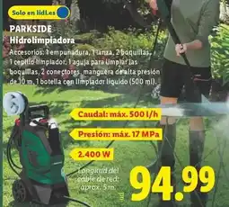 Lidl Parkside - hidrolimpiadora oferta