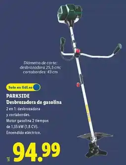 Lidl Parkside - desbrozadora de gasolina oferta
