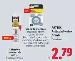 Lidl Pattex - adhesivo/cinta oferta