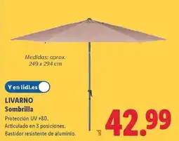 Lidl Livarno - sombrilla oferta