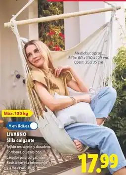 Lidl Livarno - silla colgante oferta