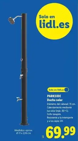 Lidl Parkside - ducha solar oferta