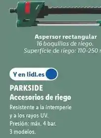 Lidl Parkside - accesorios de riego oferta
