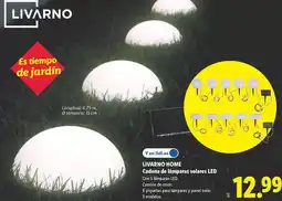 Lidl Livarno - cadena de lámparas solares oferta