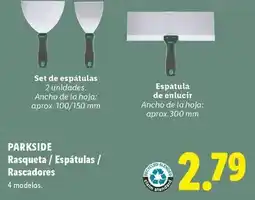 Lidl Parkside - rasqueta/espatulas/rascadores oferta