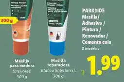 Lidl Parkside - masilla/adhesivo/pintura/renovador/cemento cola oferta