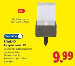 Lidl Livarno - lampara solar led oferta