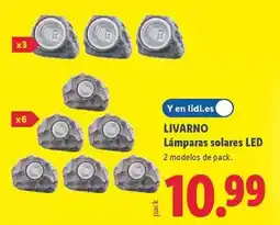 Lidl Livarno - lamparas solares led oferta