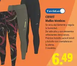 Lidl Crivit - mallas tecnicas oferta
