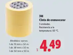 Lidl 3m - cinta de enmascarar oferta