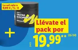 Lidl Sportyfeel - creatina en polvo + clear whey en polvo oferta