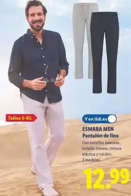 Lidl Esmara - men pantalón de lino oferta