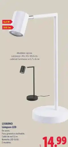 Lidl Livarno - lámpara led oferta