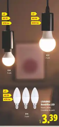 Lidl Livarno - bombillas led oferta