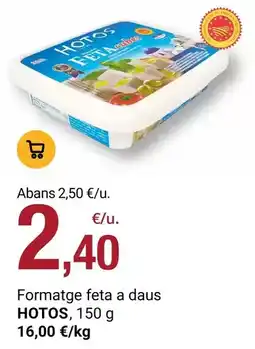 BonpreuEsclat Origen - formatge feta a daus oferta