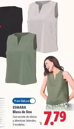 Lidl Esmara - blusa de lino oferta