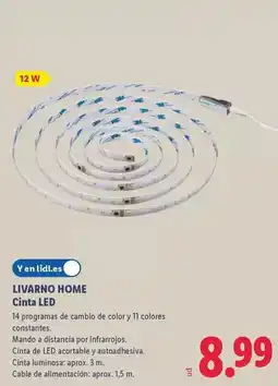 Lidl Livarno home - cinta led oferta