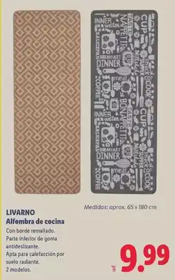 Lidl Livarno - alfombra de cocina oferta