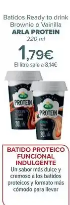 Carrefour Arla - batidos ready to drink brownie o vainilla protein oferta