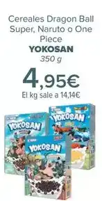 Carrefour Yogosan - cereales dragon ball super naruto o one piece oferta