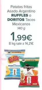 Carrefour Ruffles / doritos - patatas fritas asado argentino tacos mexicanos oferta