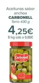 Carrefour Carbonell - aceitunas sabor anchoa oferta