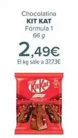 Carrefour Kit kat - chocolatina fórmula 1 oferta
