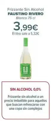 Carrefour Faustino rivero - frizzante sin alcohol oferta