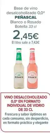 Carrefour Peñascal - base de vino desalcoholizado 0,0º blanco o rosado oferta