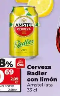 Dia Amstel - cerveza radler con limon oferta