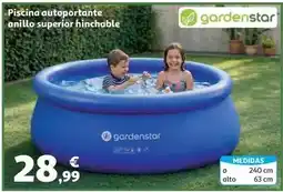 Alcampo Piscina autoportante anillo superior hinchable oferta