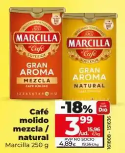 Dia Marcilla - cafe molido mezcla/ natural oferta