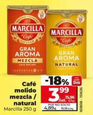 Dia Marcilla - cafe molido mezcla/ natural oferta