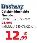 Alcampo Colchon hinch. bestway individual 1.85m x 76cmx28cm oferta