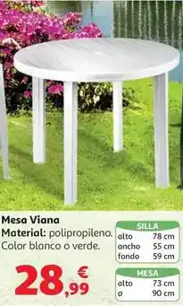 Alcampo Mesa pp blanco 90 cm mod. viana oferta