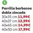 Alcampo Parrilla doble medidas: 30x35 cm oferta