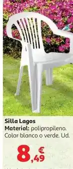 Alcampo Silla pp blanca 55*59*78 cm mod. lagos oferta