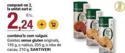 BonpreuEsclat Santiveri - galetes sense gluten originals oferta