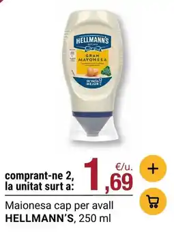 BonpreuEsclat Hellmann's - maionesa cap per avall oferta