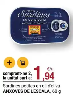 BonpreuEsclat Oli - sardines petites en oli d'oliva oferta